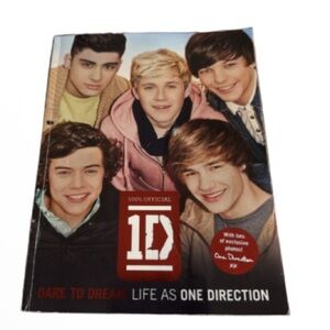 1D Official Book with Red and White Cover
